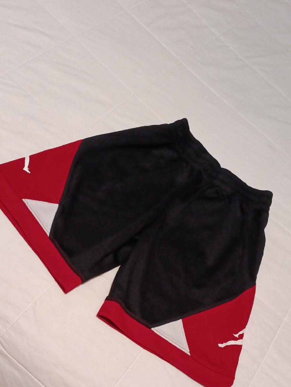 Jordan Black and Red Athletic Shorts Kid